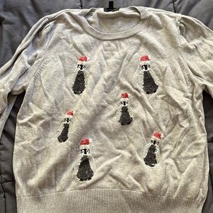 Topshop Christmas penguin sweater